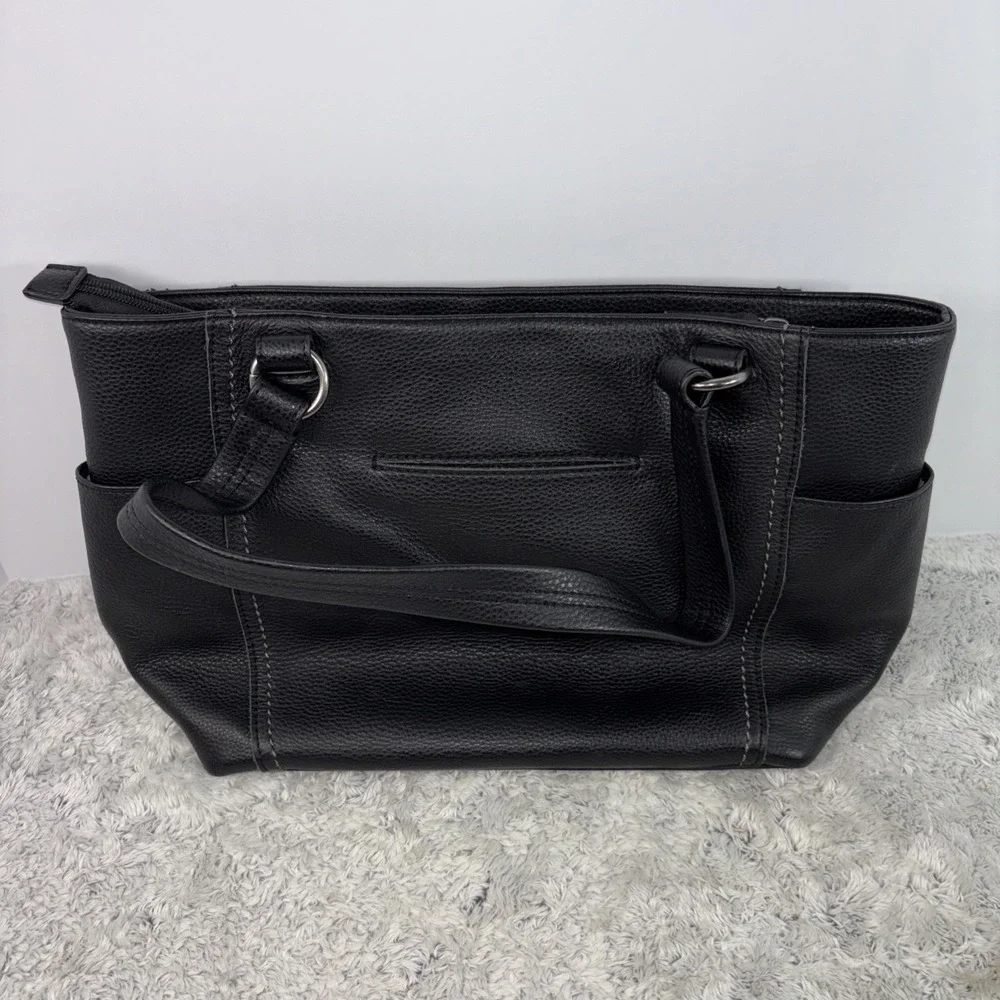 The Sak Ashby Black Leather Tote 12x10x5